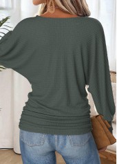 Sage Green Tummy Coverage Extra Long Sleeve T Shirt | thumb picture 