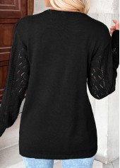 Black Color Long Sleeve Tunic Cardigan | thumb picture 