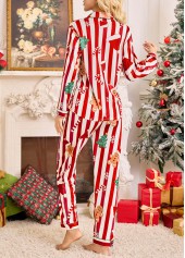 Christmas Red Long Sleeve Lounge Top and Pants | thumb picture 