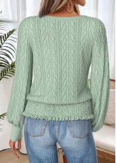 Sage Green Tummy Coverage Long Sleeve T Shirt | thumb picture 