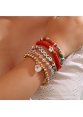 Christmas Red Letter Santa Claus Bracelets