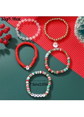 Christmas Red Letter Santa Claus Bracelets