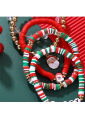 Christmas Red Letter Santa Claus Bracelets
