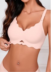 Light Pink V Neck Detail Bra | thumb picture 