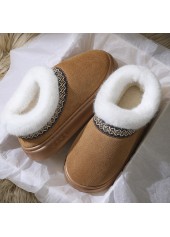 Dark Camel Closed Toe Falt Slippers | thumb picture 