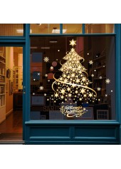 Christmas Tree Golden Sticker Glass Stickers | thumb picture 