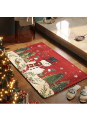 Christmas Red Cat Paw Pad Bath Mat