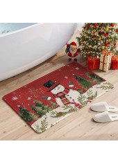 Christmas Red Cat Paw Pad Bath Mat