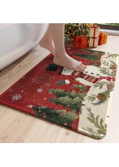 Christmas Red Cat Paw Pad Bath Mat