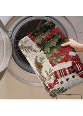 Christmas Red Cat Paw Pad Bath Mat