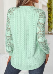 Light Green Tummy Coverage Long Sleeve T Shirt | thumb picture 