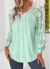 Light Green Tummy Coverage Long Sleeve T Shirt | thumb picture 