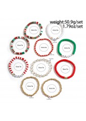 Christmas Multi Color Alloy Detail Bracelets | thumb picture 