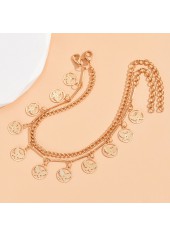 Golden Color Butterfly Alloy Detail Anklets | thumb picture 
