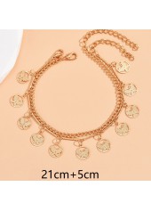 Golden Color Butterfly Alloy Detail Anklets | thumb picture 
