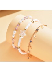 Light Purple Star Alloy Detail Anklets | thumb picture 