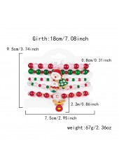 Christmas Multi Color Santa Claus Alloy Bracelets | thumb picture 