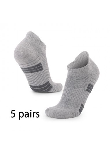 women clothes image of Grey Striped Cotton Detail Sports Socks