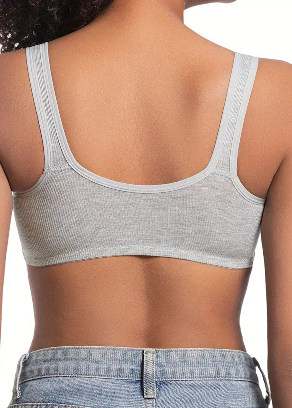 Light Grey Push-up V Neck Bra | picture 