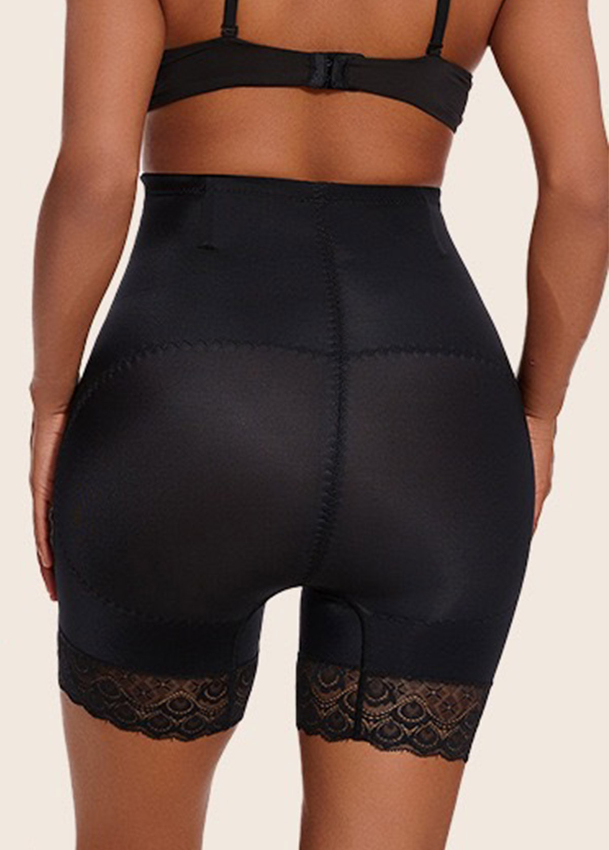 Black Color High Waisted Stretch Panties | picture 