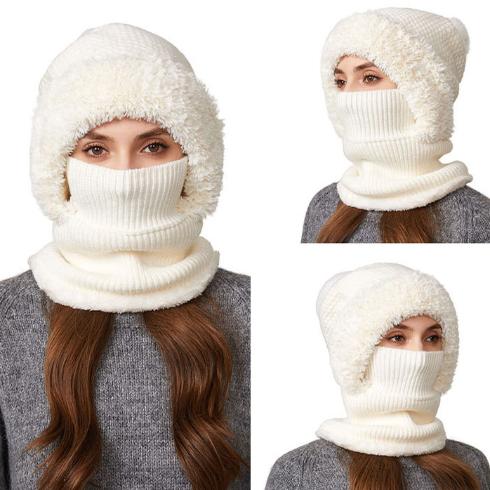 Beige Color Acrylic Detail Hat Beanie | picture 