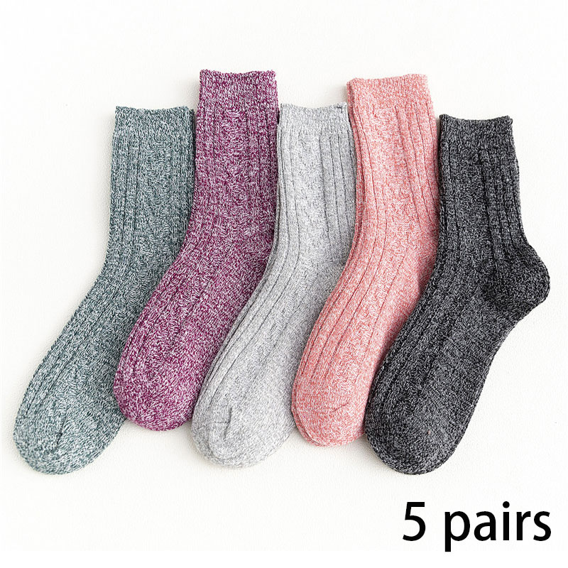 Multi Color Acrylic Mid Calf Socks | picture 