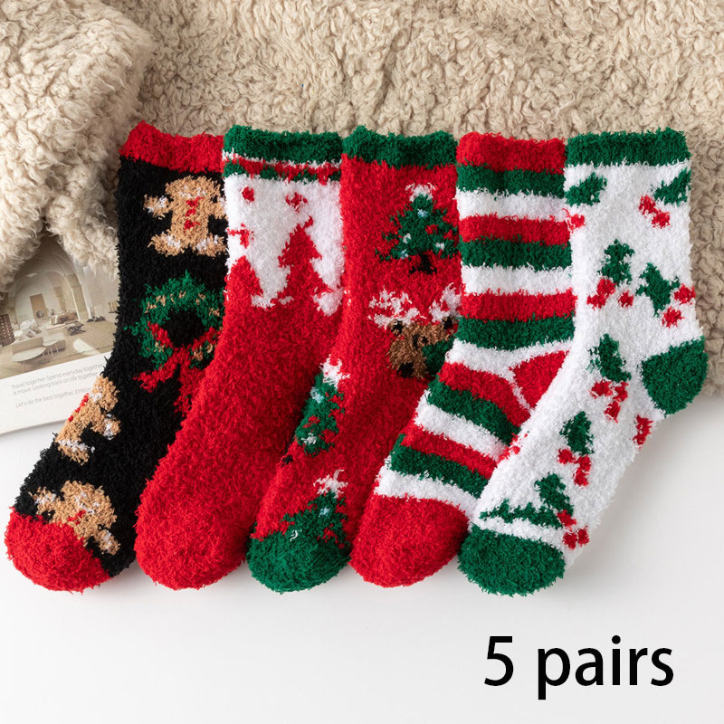 Christmas Multi Color Mid Calf Socks | picture 