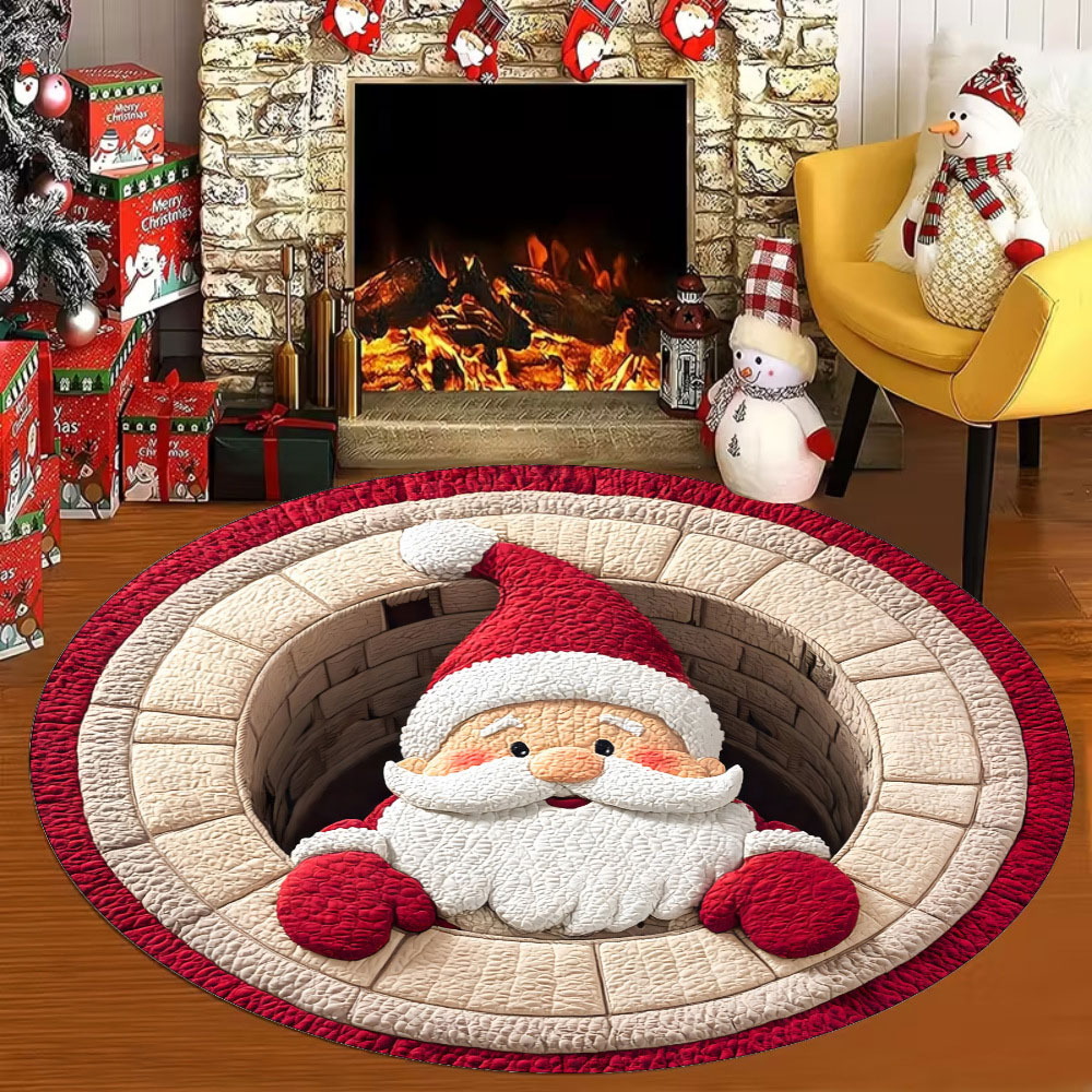Christmas Light Camel Santa Claus Print Cat Paw Pad | picture 