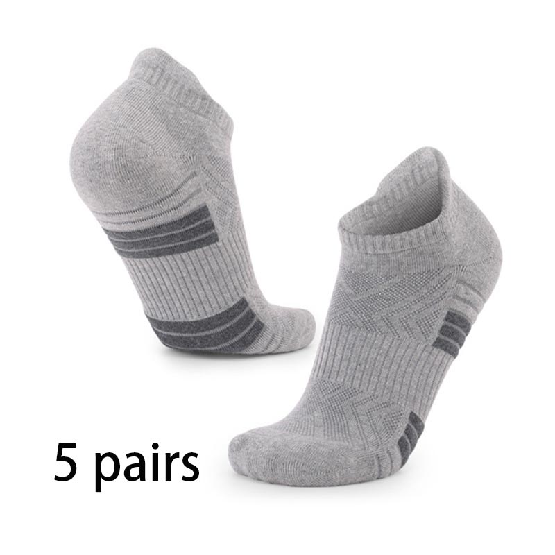 Grey Striped Cotton Detail Sports Socks | picture 