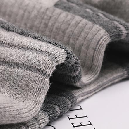 Grey Striped Cotton Detail Sports Socks | picture 