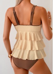 Tummy Coverage Mid Waisted Pink Tankini Set | thumb picture 