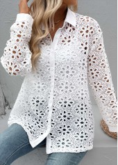 White Tummy Coverage Long Sleeve Shirt | thumb picture 