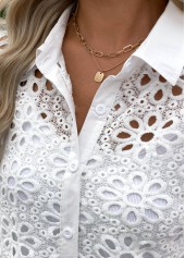 White Tummy Coverage Long Sleeve Shirt | thumb picture 