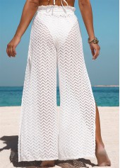 Wide Waistband White Split Cover Up | thumb picture 