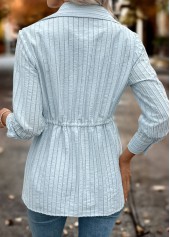 Light Blue Tummy Coverage Long Sleeve Shirt | thumb picture 