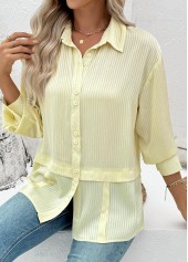 Light Yellow Tummy Coverage Long Sleeve Shirt | thumb picture 