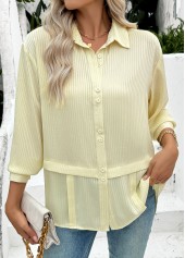 Light Yellow Tummy Coverage Long Sleeve Shirt | thumb picture 