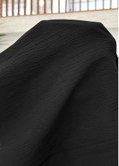 Black Soft Straight Leg Elastic Waist High Waisted Pants | thumb picture 