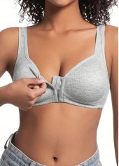 Light Grey Push-up V Neck Bra | thumb picture 