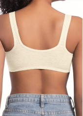 Skin Color V Neck Detail Bra | thumb picture 