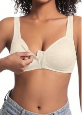 Skin Color V Neck Detail Bra | thumb picture 