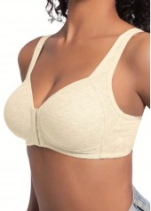 Skin Color V Neck Detail Bra | thumb picture 