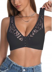 Black Push Up V Neck Bra | thumb picture 