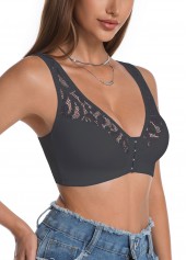 Black Push Up V Neck Bra | thumb picture 