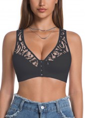 Black Push Up V Neck Bra | thumb picture 
