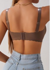 Dark Coffee Color Scoop Neck Bra | thumb picture 