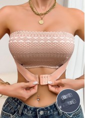 Dusty Pink Push Up Bandeau Bra