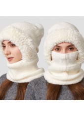 Beige Color Acrylic Detail Hat Beanie | thumb picture 