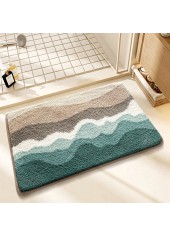 Multi Color Ocean Print Cat Paw Pad Bath Mat