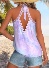 Multi Color Tummy Coverage Tie Dye Print Camisole Top | thumb picture 